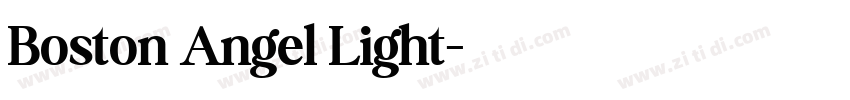 Boston Angel Light字体转换